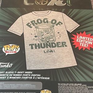 Funko Pop! Tees Loki Frog Of Thunder Marvel Limited Edition Tee Shirt Size XL